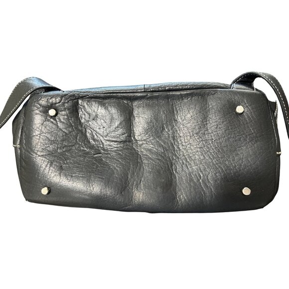 Perlina New York Black Soft Leather Backpack Multi-Pocket Adjustable-Strap main image 8